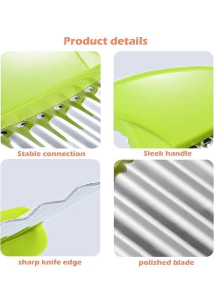 Pembe 1 Pc Kızartması Kesici Çip Aksesuarları Oluklu Dilimleme Mutfak Dalgalı Sebze Fransız Patates Gadget Kesici Patates Meyve Bıçağı (Yurt Dışından) fırsatları