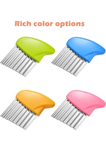 Pembe 1 Pc Kızartması Kesici Çip Aksesuarları Oluklu Dilimleme Mutfak Dalgalı Sebze Fransız Patates Gadget Kesici Patates Meyve Bıçağı (Yurt Dışından) indirimleri