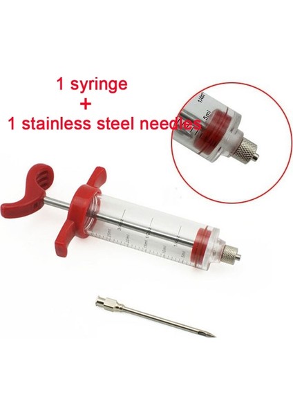 1 Ipucu 5 Adet Paslanmaz Çelik Iğneler Baharat Şırınga Seti Barbekü Et Lezzet Enjektör Kithen Pişirme Sos Turşusu I Aksesuarları (Yurt Dışından)