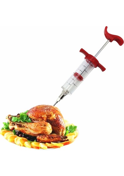 HHU141 1 Takım Et Enjektörü Paslanmaz Çelik Iğneler Baharat Şırınga Turşusu Enjektör Lezzet Şırınga Pişirme Et Hindi Tavuk Barbekü Aracı (Yurt Dışından) fiyatları