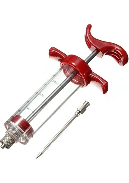 Kırmızı 1iğne 20ML/50ML/100ML Et Enjektörü 304 Paslanmaz Çelik Baharat Enjektörü - Marinade Enjektör Şırıngası (Yurt Dışından)