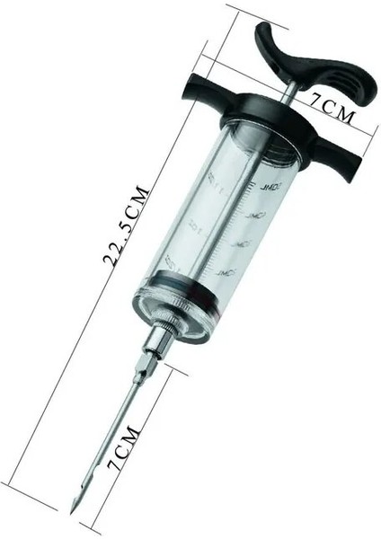 Siyah Gıda Sınıfı Pp Paslanmaz Çelik Iğneler Baharat Şırınga Seti Barbekü Et Lezzet Enjektör Mutfak Sos Marinade Şırınga Aksesuarı (Yurt Dışından)