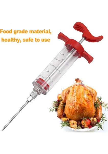1 Takım Mutfak Türkiye Şırınga Türkiye Iğnesi 1 Iğne ile Barbekü Et Şırınga Şırınga Turşusu Enjektör Pişirme Araçları Mutfak Alet (Yurt Dışından) indirimleri