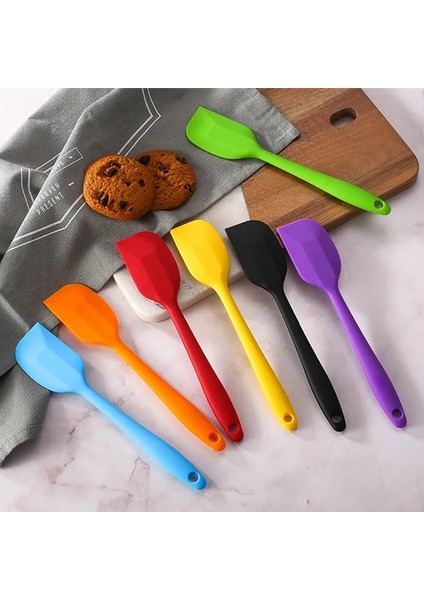 Mavi 2 Adet Mutfak Silikon Krem Tereyağı Kek Spatula Karıştırma Hamur Kazıyıcı Fırça Tereyağı Mikser Kek Fırçaları Pişirme Mutfak Gereçleri (Yurt Dışından)