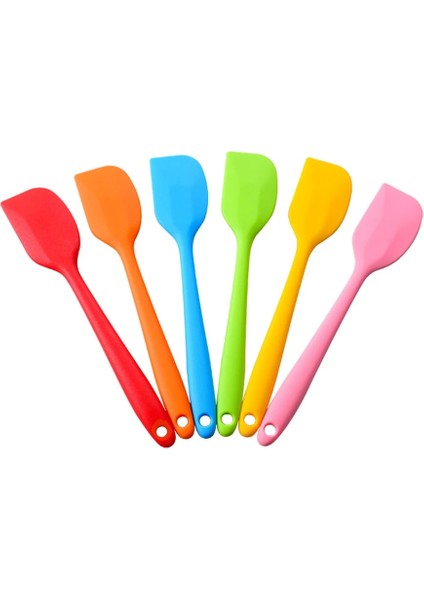 Yeşil Sıcak Dayanıklı Karışım Mutfak Evrensel Kazıyıcı Entegre Kolu Pişirme Kaşığı Blender Tereyağı Silikon Spatula Fırça Karıştırma Hamuru (Yurt Dışından)