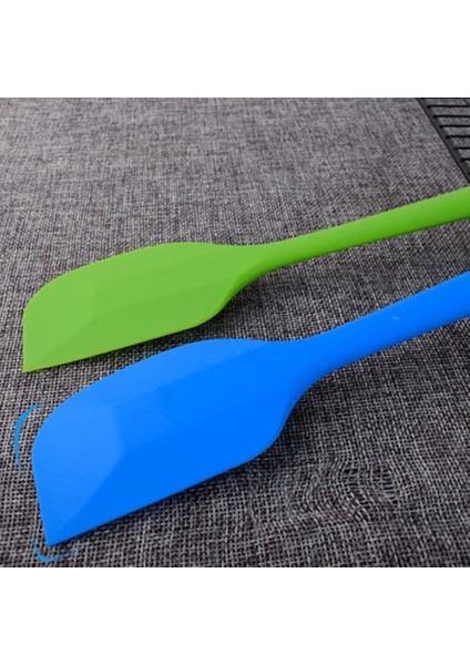 Yeşil Sıcak Dayanıklı Karışım Mutfak Evrensel Kazıyıcı Entegre Kolu Pişirme Kaşığı Blender Tereyağı Silikon Spatula Fırça Karıştırma Hamuru (Yurt Dışından)