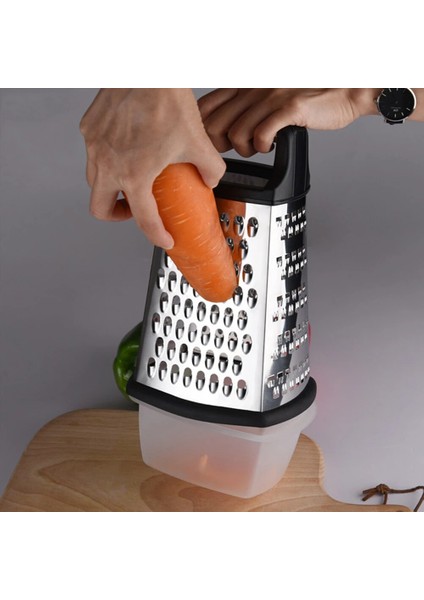 Dört Tarafı Kutu Rende Çok Amaçlı 9in Mutfak Aksesuarları Paslanmaz Çelik Mutfak Dilimleyici Sebze Limon Sarımsak Için Konteyner ile (Yurt Dışından) modelleri