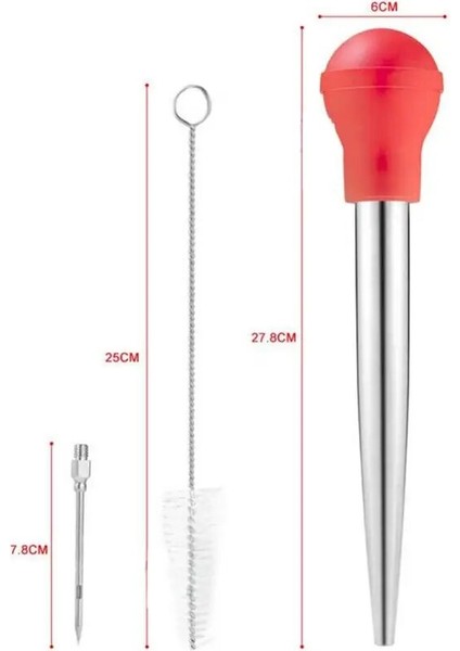 Siyah Hindi Baster Seti Et Enjektör Iğnesi, Hindi Temizleme Fırçası, Barbekü ve Hindi Kızartma Şırıngası (Yurt Dışından) modelleri