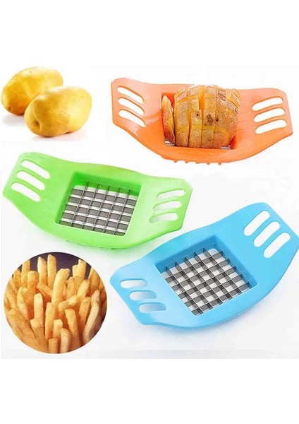 Rastgele Abs Paslanmaz Çelik Patates Doğrayıcı Patates Kesme Cihazı Kızartması Kiti Sebze Dilimleme Kıyıcı Cips Yapma Aracı Mutfak Aksesuarları (Yurt Dışından) fiyatları