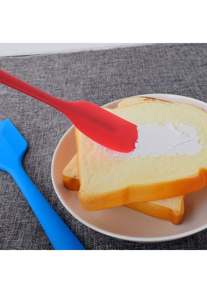 Yeşil Sıcak Dayanıklı Karışım Mutfak Evrensel Kazıyıcı Entegre Kolu Pişirme Kaşığı Blender Tereyağı Silikon Spatula Fırça Karıştırma Hamuru (Yurt Dışından)