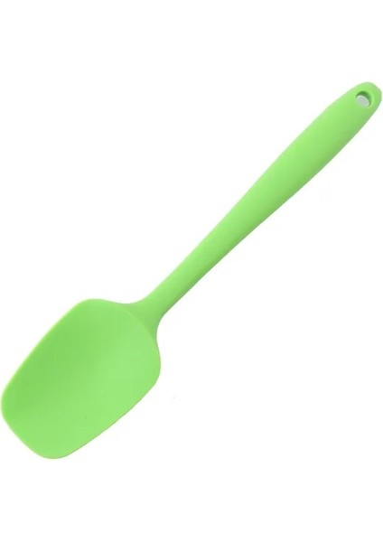 Yeşil 27 cm Uzun Evrensel Isıya Dayanıklı Entegre Kolu Silikon Kaşık Kazıyıcı Spatula Kek Dondurma Mutfak Aracı Gereçler Bakeware (Yurt Dışından)