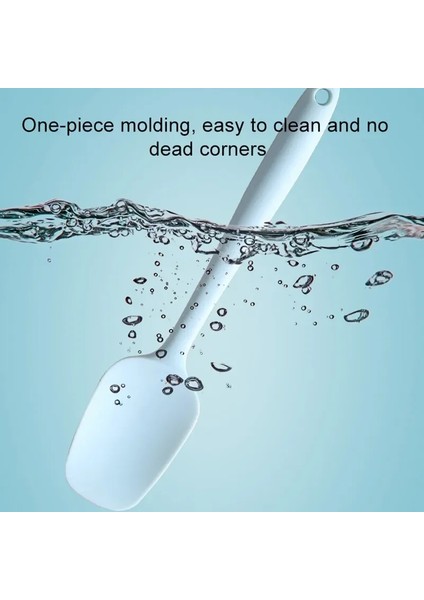 Mavi Sıcak Evrensel Isıya Dayanıklı Entegre Kolu Silikon Kaşık Kazıyıcı Spatula Dondurma Kek Mutfak Aracı Gereçler (Yurt Dışından) fırsatları