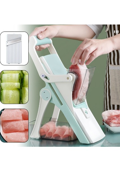 01 5 In 1 Sebze Kesici Mutfak Çok Fonksiyonlu Yiyecek Dilimleyici Manuel Limon Dilimleyiciler Stand Up Kolay Kullanım Gıda Rende Mutfak Gadget (Yurt Dışından)