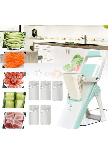 01 5 In 1 Sebze Kesici Mutfak Çok Fonksiyonlu Yiyecek Dilimleyici Manuel Limon Dilimleyiciler Stand Up Kolay Kullanım Gıda Rende Mutfak Gadget (Yurt Dışından) modelleri