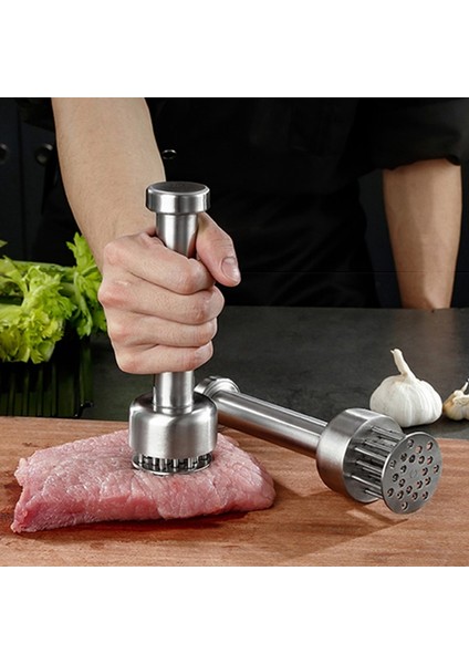 Beyaz 21 304 Paslanmaz Çelik Et Tenderizer Dayanıklı 21 Ultra Keskin Iğne Bıçağı Tenderizer Biftek Sığır Biftek Mutfak Pişirme Araçları (Yurt Dışından)