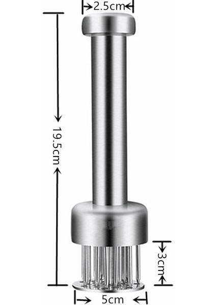 Beyaz 21 304 Paslanmaz Çelik Et Tenderizer Dayanıklı 21 Ultra Keskin Iğne Bıçağı Tenderizer Biftek Sığır Biftek Mutfak Pişirme Araçları (Yurt Dışından)