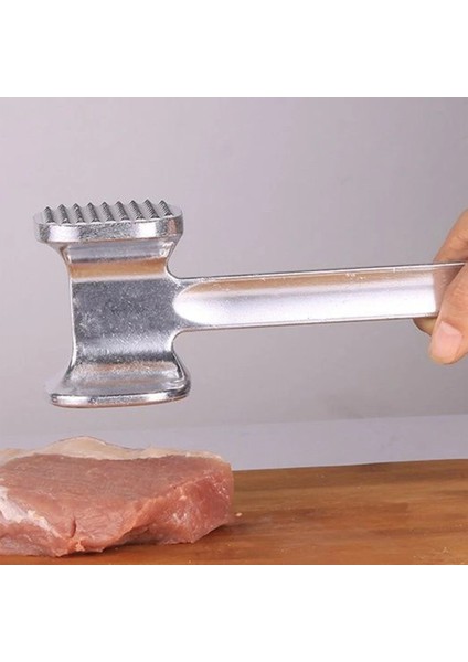 S Alüminyum Alaşımlı Mutfak Alet Çok Fonksiyonlu Et Çekiç Iki Tarafı Gevşek Tenderizers Taşınabilir Biftek Domuz Tokmak Pişirme Araçları (Yurt Dışından)