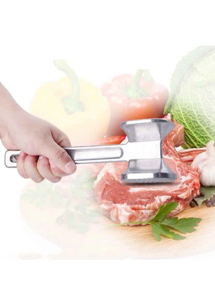 S Alüminyum Alaşımlı Mutfak Alet Çok Fonksiyonlu Et Çekiç Iki Tarafı Gevşek Tenderizers Taşınabilir Biftek Domuz Tokmak Pişirme Araçları (Yurt Dışından)