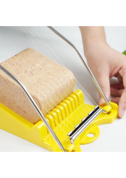 Sarı Öğle Yemeği Et Dilimleyici 10 Paslanmaz Çelik Teller Dilimleyici Gıda Kesici Mutfak Aksesuarları Gadget Peynir Yumurta Sebze Meyve Suşi (Yurt Dışından) fiyatları