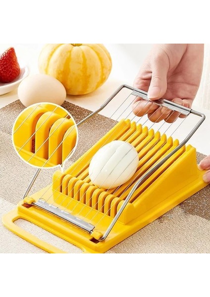 Sarı Öğle Yemeği Et Dilimleyici 10 Paslanmaz Çelik Teller Dilimleyici Gıda Kesici Mutfak Aksesuarları Gadget Peynir Yumurta Sebze Meyve Suşi (Yurt Dışından) modelleri