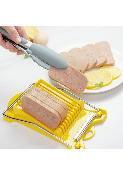 Sarı Öğle Yemeği Et Dilimleyici 10 Paslanmaz Çelik Teller Dilimleyici Gıda Kesici Mutfak Aksesuarları Gadget Peynir Yumurta Sebze Meyve Suşi (Yurt Dışından) indirimleri