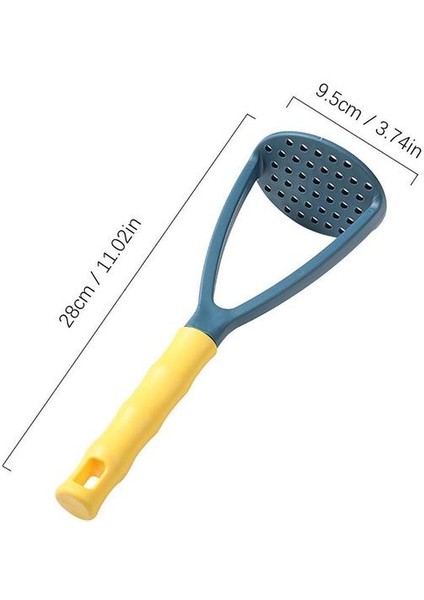 Mavi Gıda Ezici Patates Aracı Ezici Ezici Mutfak Aracı Ergonomik Saplı Taşınabilir Ezici Mutfak Aracı Bebek Maması Meyve Yumuşak (Yurt Dışından)