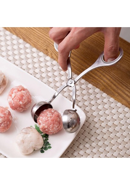 Küçük-3.5 cm Paslanmaz Çelik Köfte Makinesi Mutfak Uygun Doldurulmuş Köfte Klip Yapımcıları Aracı Mutfak Dıy Balık Eti Pirinç Topu Kalıp Yapma (Yurt Dışından)