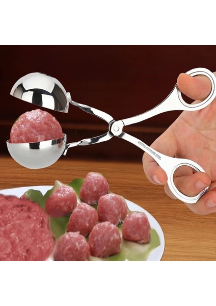 Küçük-3.5 cm Paslanmaz Çelik Köfte Makinesi Mutfak Uygun Doldurulmuş Köfte Klip Yapımcıları Aracı Mutfak Dıy Balık Eti Pirinç Topu Kalıp Yapma (Yurt Dışından)
