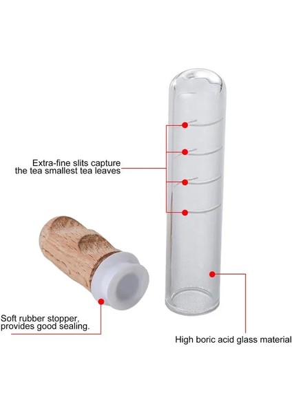 Kırmızı Cam Çay Demlik Tüpü Çay Süzgeci Gevşek Yaprak Çay Yeniden Kullanılabilir Mini Şeffaf Cam Demlik Cam Şişe Çay Demleme Süzgeci (Yurt Dışından) fiyatları