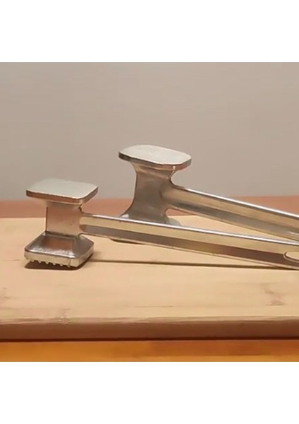 S Alüminyum Alaşımlı Mutfak Alet Çok Fonksiyonlu Et Çekiç Iki Tarafı Gevşek Tenderizers Taşınabilir Biftek Domuz Tokmak Pişirme Araçları (Yurt Dışından)
