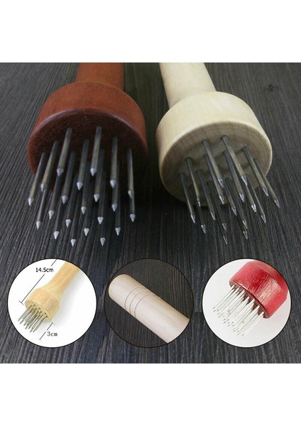 02 Göbek Domuz Derisi Çıtır El Aleti Delik Çekiç Iğne Poke Sivri Iğne Paslanmaz Çelik Hızlı Tenderizer Gevşek Biftek Mutfak Aracı (Yurt Dışından)