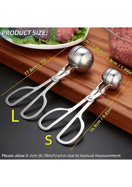 Büyük Köfte Klip Köfte Makinesi Paslanmaz Çelik Klip Balık Topu Pirinç Yapımı Kalıp Araçları Mutfak Aksesuarları Kaşık Et Balya Makinesi Gereçler Alet (Yurt Dışından) fırsatları
