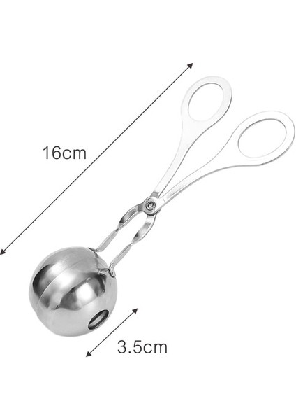 Küçük-3.5 cm 1 Pc Paslanmaz Çelik Köfte Klipleri Köfte Makinesi Aracı Yapışmaz Doldurulmuş Köfte Balık Topu Pirinç Topu Yapma Kalıp Mutfak Aletleri (Yurt Dışından)