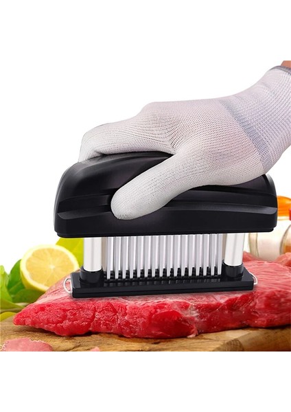 Beyaz A 48 Bıçaklar Iğne Et Tenderizer Paslanmaz Çelik Bıçak Et Sığır Biftek Tokmak Et Tenderizer Çekiç Pounder Pişirme Araçları (Yurt Dışından)