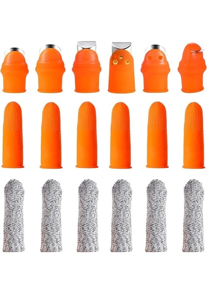 18 Yükseltme Bahçe Silikon Başparmak Bıçak Hasat Bitki Bıçağı Bahçecilik Parmak Bıçağı Trim Bahçe Sebze Aracı Için Toplama (Yurt Dışından)