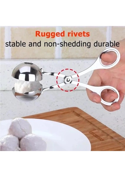 Küçük 1 Adet Köfte Makinesi Aracı Klip Acemi Yapışmaz Doldurulmuş Et Topu Kaşık Şekillendirici Pişirme Kepçe Paslanmaz Çelik Mutfak Aksesuarları (Yurt Dışından) fiyatları