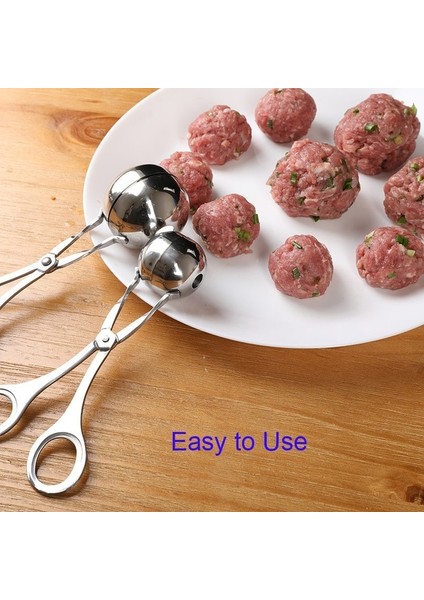 Küçük 1 Adet Köfte Makinesi Aracı Klip Acemi Yapışmaz Doldurulmuş Et Topu Kaşık Şekillendirici Pişirme Kepçe Paslanmaz Çelik Mutfak Aksesuarları (Yurt Dışından) modelleri