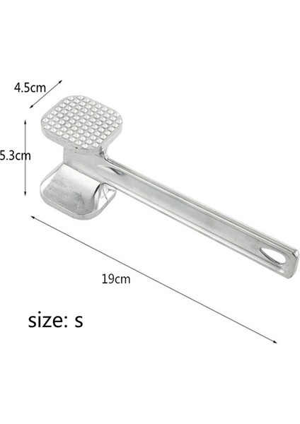 1 Adet 4.5X19 cm Ev Paslanmaz Çelik Vuruş Gevşek Sığır Topuz Biftek Ihale Et En Iyi Çekiç Mutfak Et Çekiç Et Yumuşatıcı (Yurt Dışından)