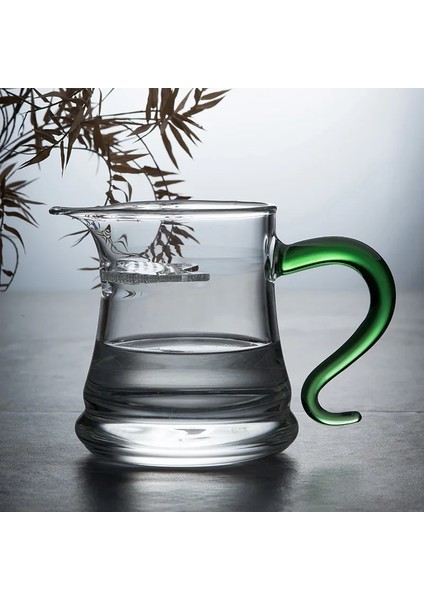 Şeffaf Yüksek Borosilikat Cam Adil Fincan Renk Saplı Fincan Filtre Bölmeli Büyük Kapasiteli Çay Dağıtıcı Çay Töreni Aksesuarları (Yurt Dışından) fırsatları