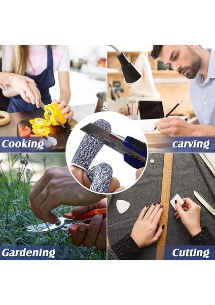 5 Adet 5 Adet Koruyucu Parmak Kesilmeye Dayanıklı Parmak Karyolası Kol Koruyucuları Yeniden Kullanılabilir Parmak Ucu Kapakları Mutfak Çalışma Heykel Ev Bahçe (Yurt Dışından)
