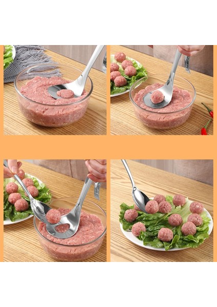 Kaşık 1 Köfte Makinesi Kaşık Paslanmaz Çelik Yapışmaz Yaratıcı Köfte Makinesi Pişirme Araçları Mutfak Aletleri ve Aksesuarları (Yurt Dışından) indirimleri