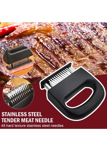 48 Bıçak B 24/48 Bıçaklar Iğne Et Tenderizer Paslanmaz Çelik Bıçak Et Sığır Biftek Tokmak Et Tenderizer Çekiç Pounder Pişirme Araçları (Yurt Dışından) modelleri