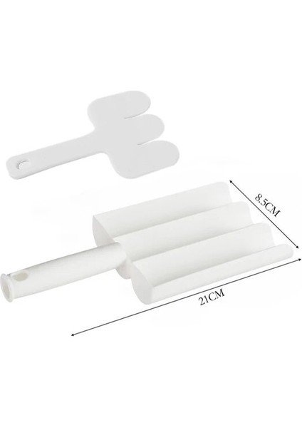 3 Satır 1 Takım Mutfak Aletleri Köfte Makinesi Pişirme Kızarmış Balık Sığır Eti Pirinç Topları Yapma Cihazı Sosis Makinesi Plastik Makine Seti Kalıp Kaşık (Yurt Dışından)