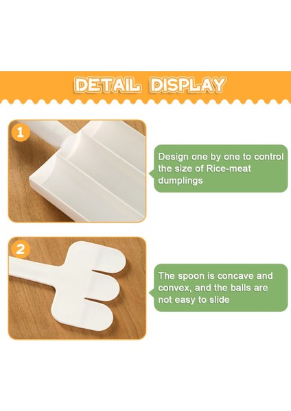 Set-Kalıp-Fırça Plastik Köfte Yapma Makinesi Seti Mutfak Aletleri ve Aksesuarları Kızarmış Balık Dana Eti Yapma Topları Kalıp Ev Yemek Kaşığı Et Gadget'ı (Yurt Dışından) indirimleri