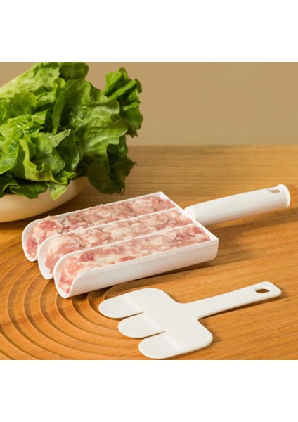 Siyah 1 Adet Plastik Köfte Makinesi Seti Kızarmış Balık Sığır Eti Yapma Topları Kalıp Kaşık Et Araçları Mutfak Alet Pişirme Aksesuarları (Yurt Dışından)
