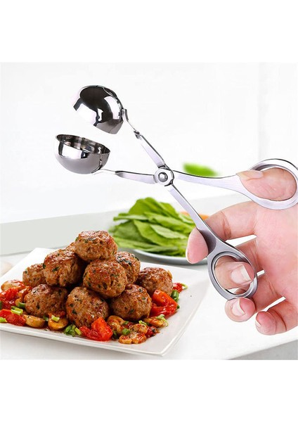 Küçük 1 Adet Büyük 1 Adet 1 Adet Köfte Makinesi Klip Paslanmaz Çelik Balık Köfte Köfte Pirinç Topu Mutfağı Yapma Kalıp Klip Et Araçları Mutfak Aksesuarları (Yurt Dışından)
