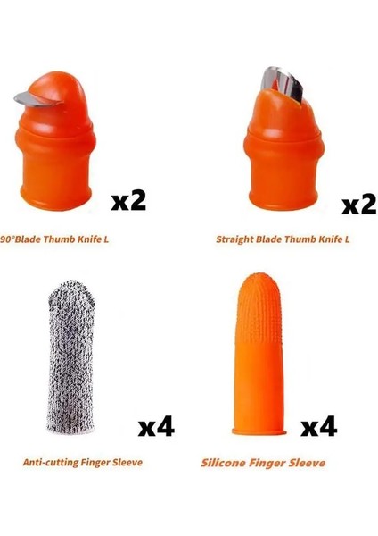 Parmak Koruyucu Silikon Başparmak Kesme Kazıyıcı Aracı Sebze Hasat Araçları Sıkma Bitki Bıçak Makas Eldiven (Yurt Dışından) fırsatları