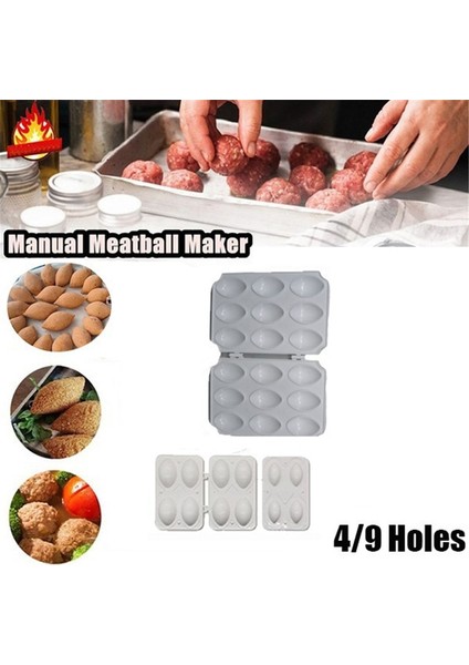 9 Izgara Yeni 4/9 Delik Manuel Köfte Makinesi Köfte Kalıp Içli Köfte Ekspres Kıyma Presi Et Işlemci Kek Tatlılar Pasta Mutfak Gereçleri (Yurt Dışından) fiyatları