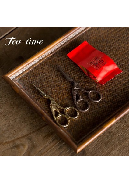 Kahverengi 13X4.8 cm Japon Tarzı Retro Vinç Şekli Çay Bıçağı Ev Çok Fonksiyonlu Çay Poşeti Paketi Küçük Makas Çay Töreni Aksesuarları Hediyeler (Yurt Dışından) fiyatları