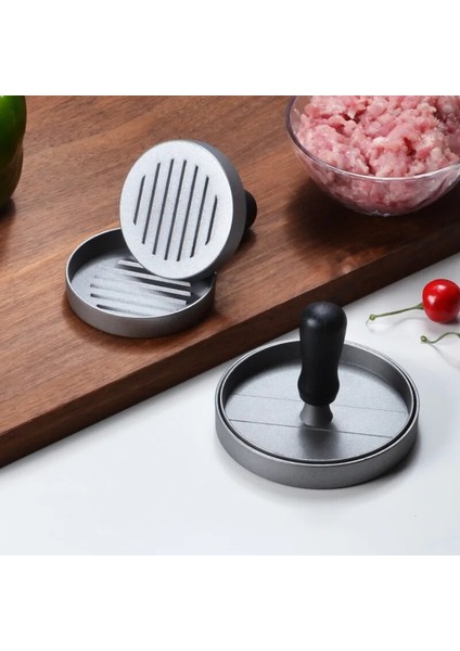 Büyük Hamburger Et Basın Makinesi Yuvarlak Şekil Yapışmaz Doldurulmuş Burger Köftesi Sığır Izgara Pasta Basın Kalıp Makinesi Mutfak Aksesuarları (Yurt Dışından)